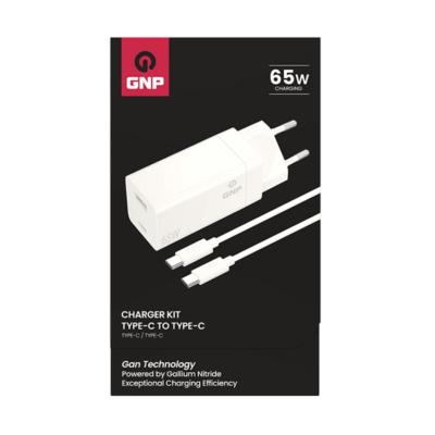 Genpa GNP 65W GAN Şarj Adaptörü ve Type-C Kablo Şarj Takımı