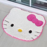 Hello Kitty Figürlü Dekoratif Mini Paspas Beyaz 56x50 Cm