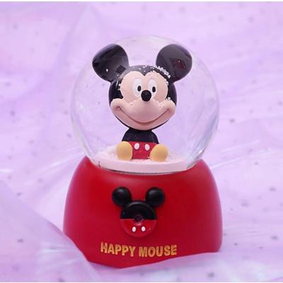 Mickey Mouse Işıklı Otomatik Kar Püskürtmeli Müzikli Büyük Boy Kar Küresi