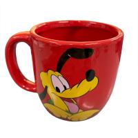 Mickey Mouse Pluto Gözleri Kapalı 3D Kırmızı Kupa