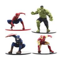 Spiderman Ironman Hulk Kaptan Süper Kahramanlar Amerika Aksiyon Figür Seti