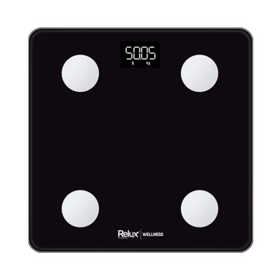 Relux RBS2000 Akıllı Vücut Analiz Tartısı Yağ, Kas, Sıvı Ölçer, 4 Elektrot, Bluetooth