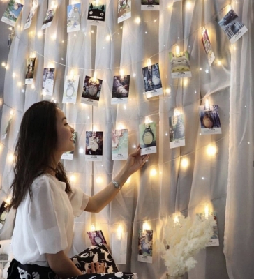 30 Mandallı USB Girişli Peri LED Işıklı Fotoğraf Askısı