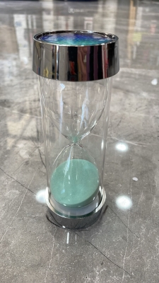 5 Dakikalık Cam Kum Saati Turkuaz