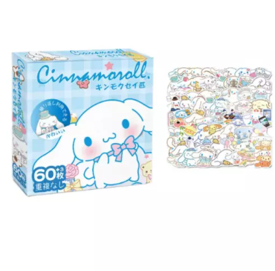 60 Parça Cinnamoroll Sticker Çıkartma Seti