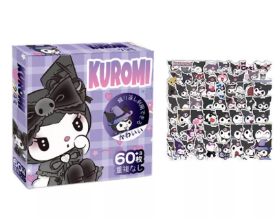60 Parça Kuromi Sticker Çıkartma Seti