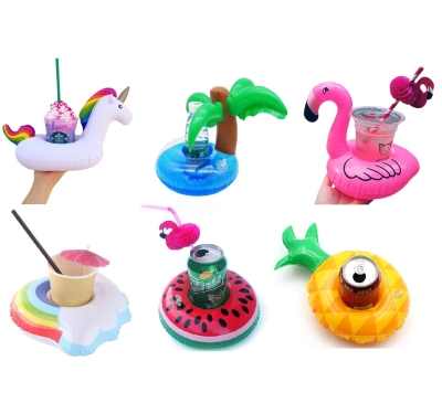 6lı Şişme Havuz Deniz Bardak Tutucu Float Bar Seti