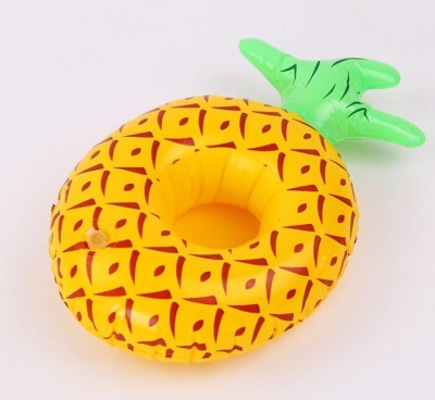Ananas Desenli Şişme Havuz Deniz Bardak Tutucu Float Bar