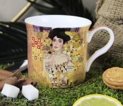 Ancel Porselen Gustav Klimt Çizimli Özel Kutulu New Bone China Kupa
