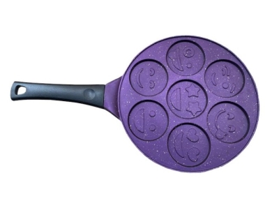 Brondoff Smile Emoji Pankek Tavası Mor