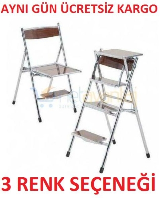 Cevahir Katlanır Sandalye Merdiven 4 Basamaklı