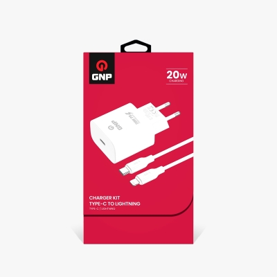 GNP Genpa 20W Adaptör Seti Type-C to Lightning Data Kablosu Ve Şarj Cihazı