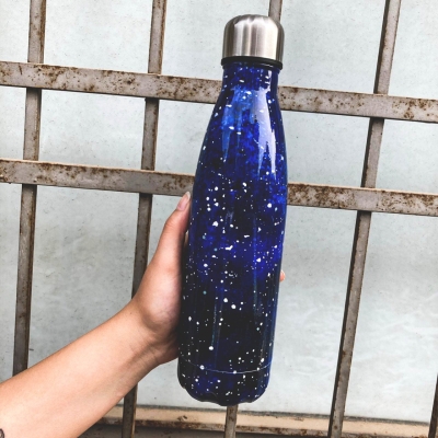 Galaksi Tasarımlı Çelik Termos 500 Ml