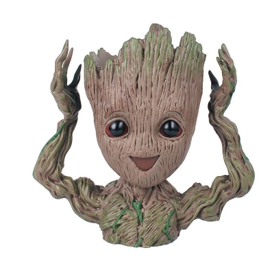 Galaksinin Koruyucuları Baby Groot Figür El Kaldıran Saksı Kalemlik PLA