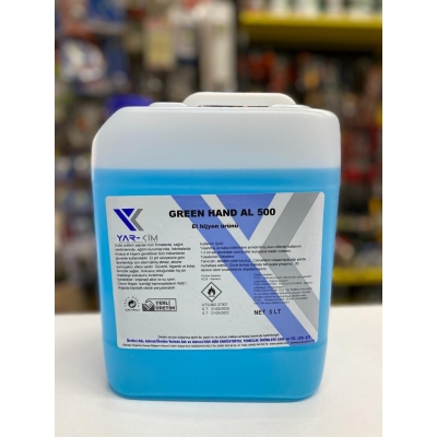 Green Hand ALL 500 IPA Alkol Bazlı El Dezenfektanı Hijyen Ürünü 5 Litre