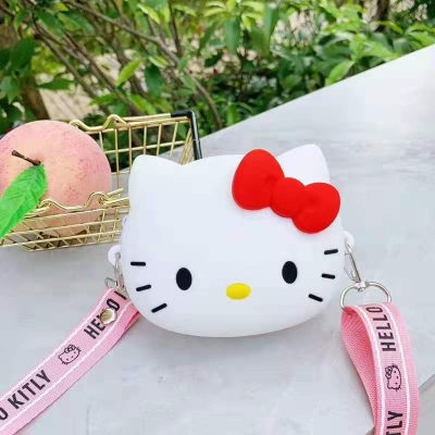 Hello Kitty Tasarım Silikon Omuz Askılı Çanta