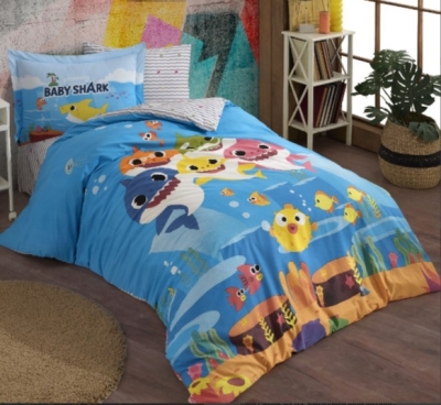 Hobby Baby Shark 1 Tek Kişilik Lisanslı Nevresim Takımı