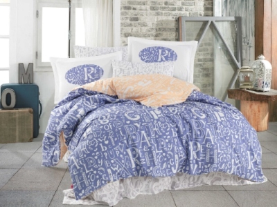 Hobby Dream Lila Balköpüğü Poplin Çift Kişilik Nevresim Takımı