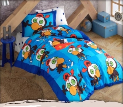 Hobby Limon ile Zeytin Lisanslı Tek Kişilik Nevresim Takımı V1