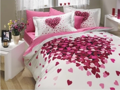 Hobby Poplin Çift Kişilik Nevresim Takımı Juana Pembe