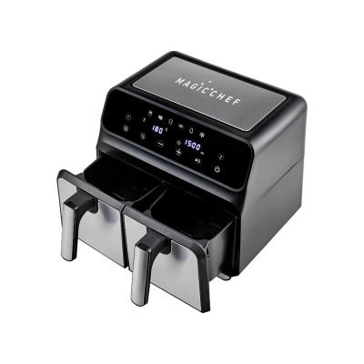 King KYF28 Magicchef Çift Sepetli XXL Sıcak Hava Fritözü 8 Litre