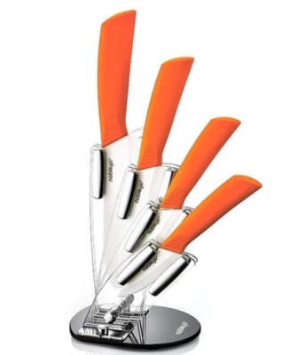 Noble Life Bs 521 Orange 5 Parça Seramik Bıçak Seti