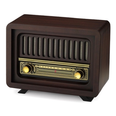 Nostaljik Analog Ahşap Radyo Çamlıca Model