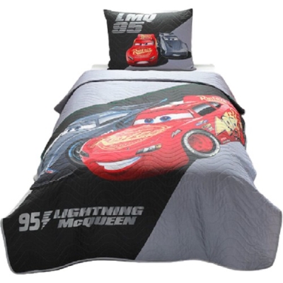 Özdilek Cars Lmq 95 Gri Arabalar Lisanslı Tek Kişilik Kapitone Çocuk Yatak Örtüsü