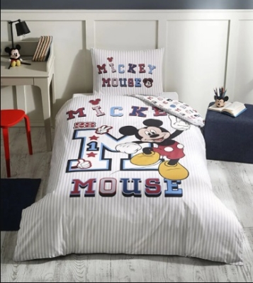 Özdilek Mickey Mouse College Tek Kişilik Disney Lisanslı Çocuk Nevresim Seti