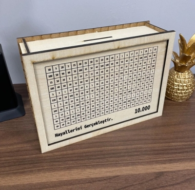 Parabox 10.000tl Kumbara Para Biriktirme Kutusu