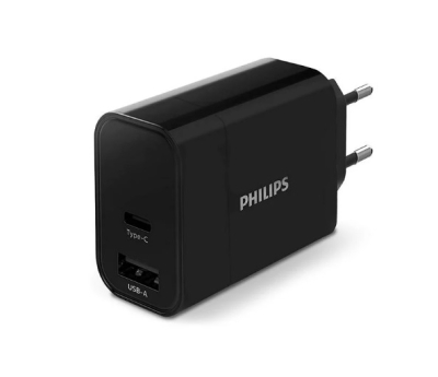 Philips Dlp2621/12 1 Usb-a & 1 Usb-c 30w Şarj Adaptörü Siyah