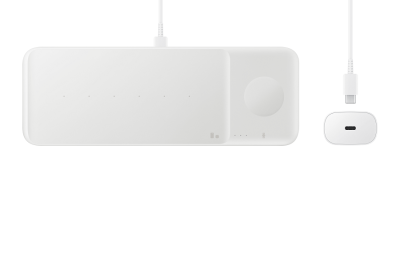 Samsung EP-P6300T Trio Kablosuz Hızlı Şarj Cihazı Üçlü (25W) - Beyaz EP-P6300TWEGWW