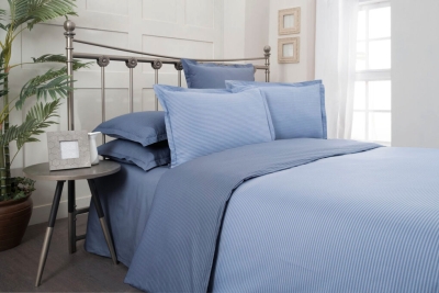 Sarev Fancy Stripe V4 King Size Poplin Pamuk Nevresim Takımı