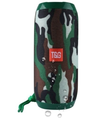 T&G TG-117 Bluetooth Taşınabilir Hoparlör Ses Bombası Kamuflaj Yeşil