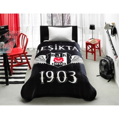 Taç Lisanslı Beşiktaş 1903 Tek Kişilik Battaniye
