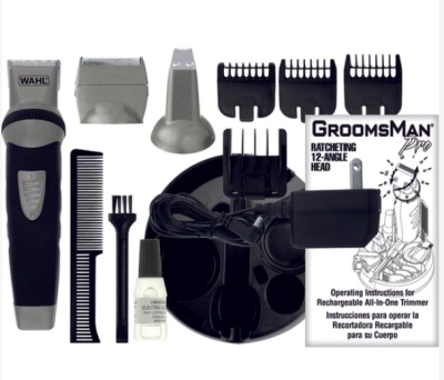 Wahl Groomsman Body Saç, Sakal, Bıyık Düzeltme ve Şekil Verme Makinesi 3'ü 1 arada - Şarjlı