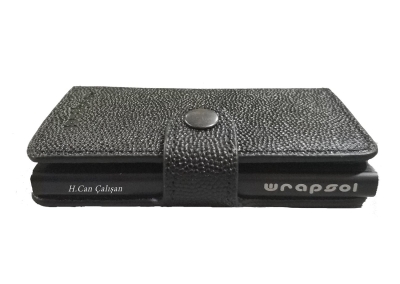 Wrapsol Kişiye Özel İsimli Tekli Güvenli Mekanizmalı Akıllı Kartlık Deri Cüzdan