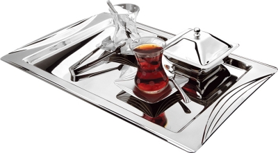 Yetkin KARE SATEN ÇAY TEPSİSİ