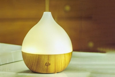 Ahşap Görünümlü Led Işıklı Hava Nemlendirici Difüzör Gece Lambası