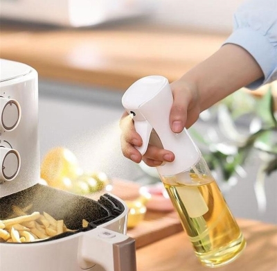 Airfryer Yağ Spreyi Püskürtücü Cam Yağdanlık Şişe 225 Ml Büyük Boy