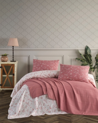 Altınbaşak Glade Blush Tek Kişilik Pike Takımı