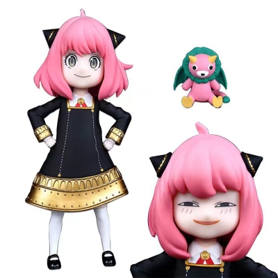 Anime Spy X Family Anya Forger Aksiyon Figür Çift Kafalı 17 Cm