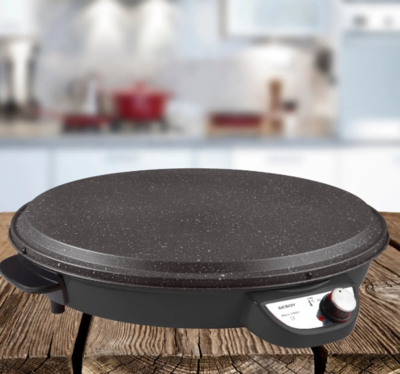 Arow Pastry Granit Elektrikli Katmer Sacı Siyah