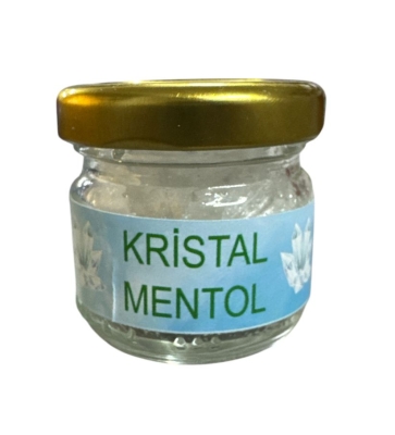 Buhurdanlık Sauna Hamam İçin Doğal Kristal Mentol Kavanoz 10 gr Crystal Menthol