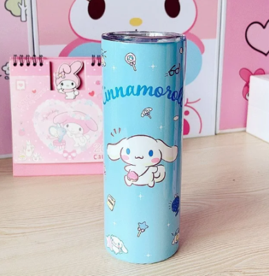 Cinnamoroll Kapaklı Paslanmaz Çelik Termos