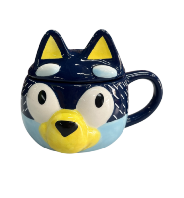 Disney Bluey 3D Özel Tasarım Kapaklı Kupa Bardak
