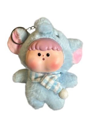 Dudu Hayvanat Bahçesi Serisi Peluş Anahtarlık Mavi Fil