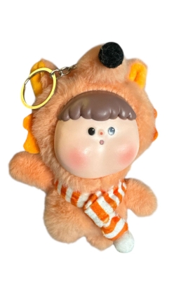 Dudu Hayvanat Bahçesi Serisi Peluş Anahtarlık Turuncu Tilki