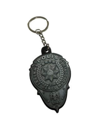 Emniyet Genel Müdürlüğü Polis Renksiz Pleksi Anahtarlık