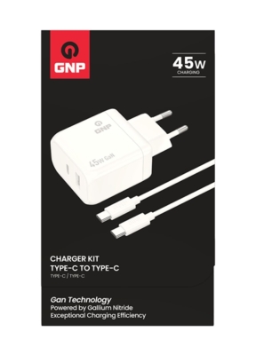 Genpa GNP 45W Gan Şarj Adaptörü Ve Type-C Kablo Seti